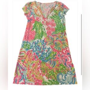 Lilly Pulitzer Brewster Dress, Lovers Coral-XS